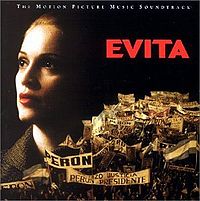 Обложка альбома «Evita: Music from the Motion Picture» (Мадонны, 1996)