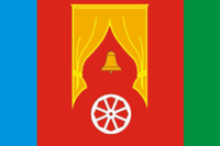 Flag of Pushkino (Moscow oblast) (2009).png