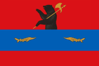 Flag of Rybinsky rayon (Yaroslavl oblast) (2008).png