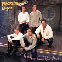 Обложка сингла «I'll never break your heart» (Backstreet Boys, 1996)