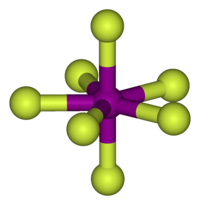 Фторид иода(VII): вид молекулы