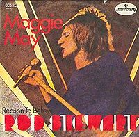 Обложка сингла «Maggie May» (Рода Стюарта, 1971)