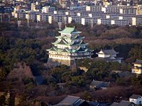 Nagoya castle from Midland Square.JPG