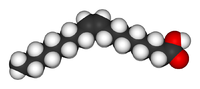 Олеиновая кислота: вид молекулы