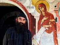 Orthodox Monk at Treskavec 01.jpg