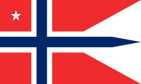 Rank Flag of a Commodor of the Royal Norwegian Navy.svg
