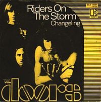 Обложка сингла «Riders on the Storm» (The Doors, 1971)