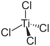 Хлорид титана(IV): вид молекулы