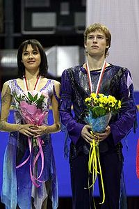 Мария Монько и Илья Ткаченко на финале юниорского Гран-при сезона 2007—2008