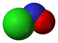 Нитрозил хлорид: вид молекулы