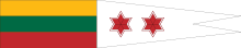 Lithuanian Navy Brigade Commander's pennant.svg