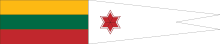 Lithuanian Navy Division Commander's pennant.svg