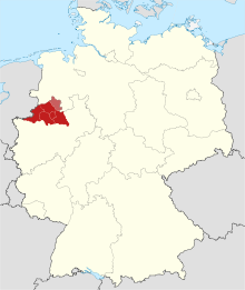 Locator map Münsterland in Germany.svg