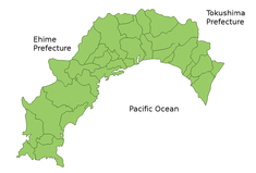 Карта префектуры Коти