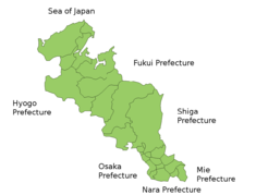 Карта префектуры Киото