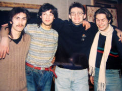 Группа «Ноль» на репетиции в 1991 году. «Инвалиды нулевой группы» (слева направо) А. Николаев, дядя Федя Чистяков, Д. Гусаков, Г. Стариков.