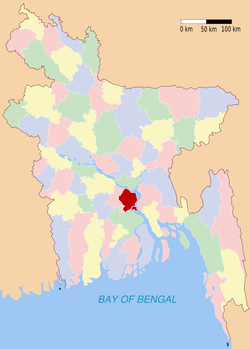 Шариатпур на карте