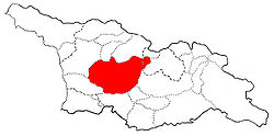 Имеретия на карте Грузии