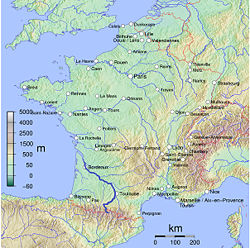 Гаронна на карте Франции