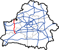 Map of Automobile Roads in Belarus M11.png