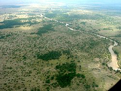 Панорама реки в Кении