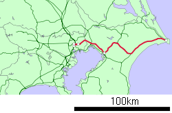 Sōbu Main Line map.svg