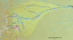 Карта бассейна реки Саут-Платт