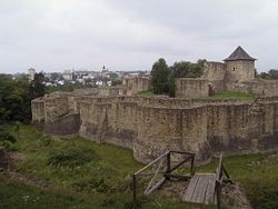 Вид на Тронную крепость в Сучаве (2005 г.)