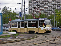Tram KTM19 Moscow VDNH.jpg