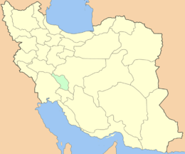 Карта Ирана с подсвеченной провинцией Чехармехаль и Бахтиария