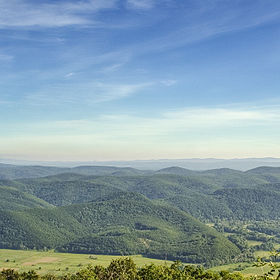 Вид с горы Папия (502 м) в болгарской Страндже
