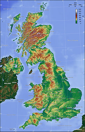 карта: География Великобритании