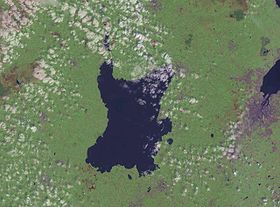 Озеро Лох-Ней из космоса.