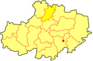 Бурабайский район (до 03.09.2009 - Щучинский район) на карте