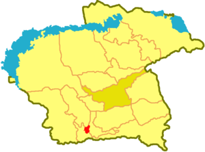 Кербулакский район на карте