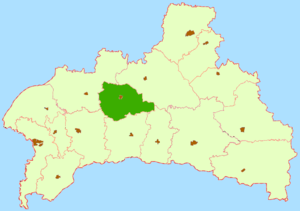 Берёзовский район на карте