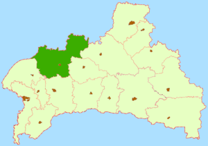 Пружанский район на карте
