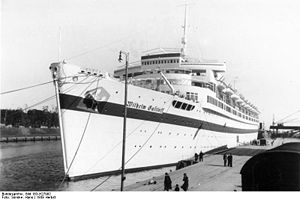 Вильгельм Густлофф как госпитальное судно. Данциг, 23 сентября 1939.