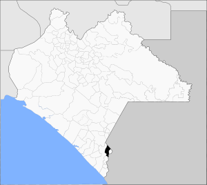 Положение на карте штата