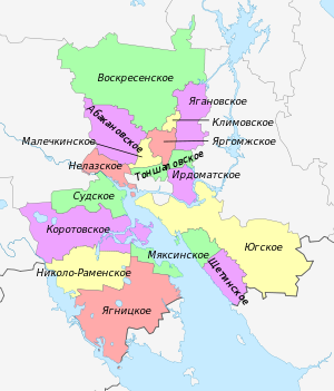 Череповецкий муниципальный район, карта