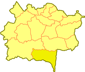 Урджарский район, карта