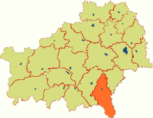 Брагинский район на карте