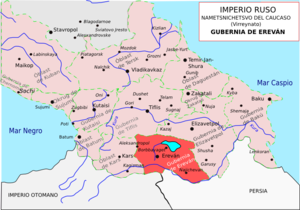 Gubernias del Caucaso - Gubernia de Erevan - Imperio Ruso.png