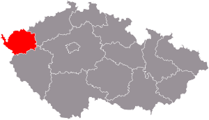 Карловарский край, карта