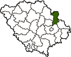 Котелевский район на карте
