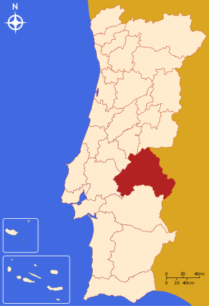 Субрегион Алту-Алентежу на карте