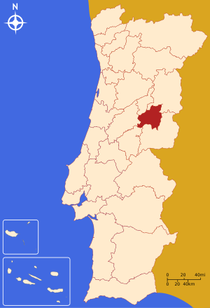 Субрегион Кова-да-Бейра на карте