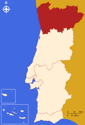 Северный регион на карте