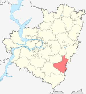Алексеевский район на карте