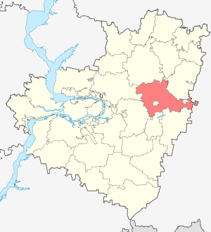 Кинель-Черкасский район на карте